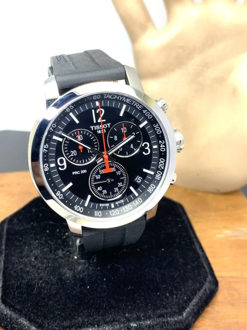 Tissot PRC 200 Men's Watch Chronograph Swiss Quartz Black Rubber T1144171705700